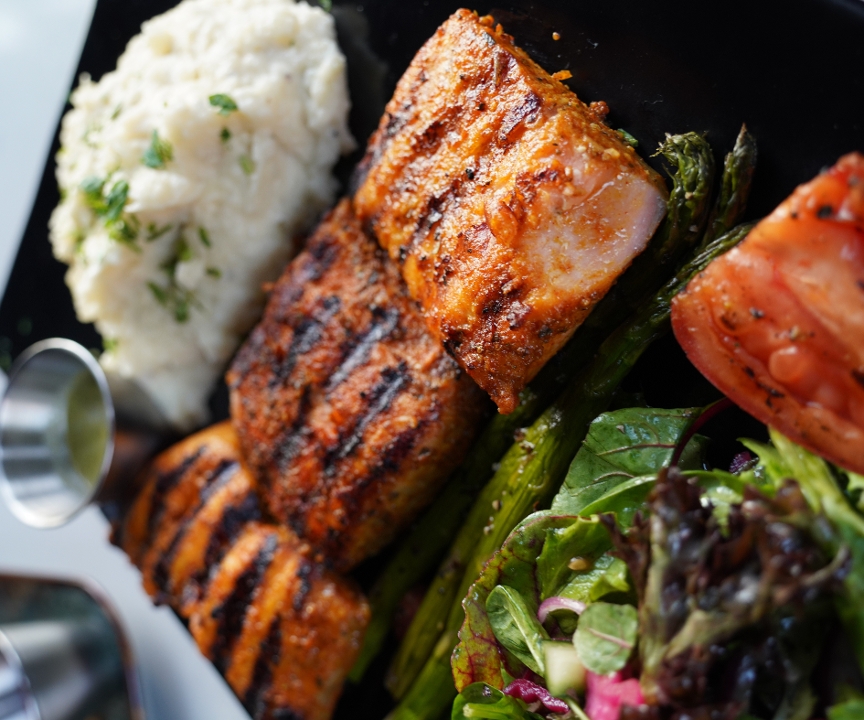 Grilled Salmon.