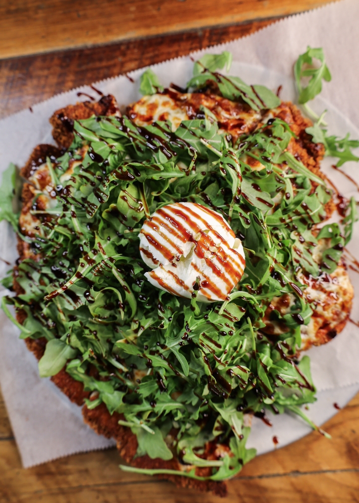 Fig & Burrata Chicken Pizza.
