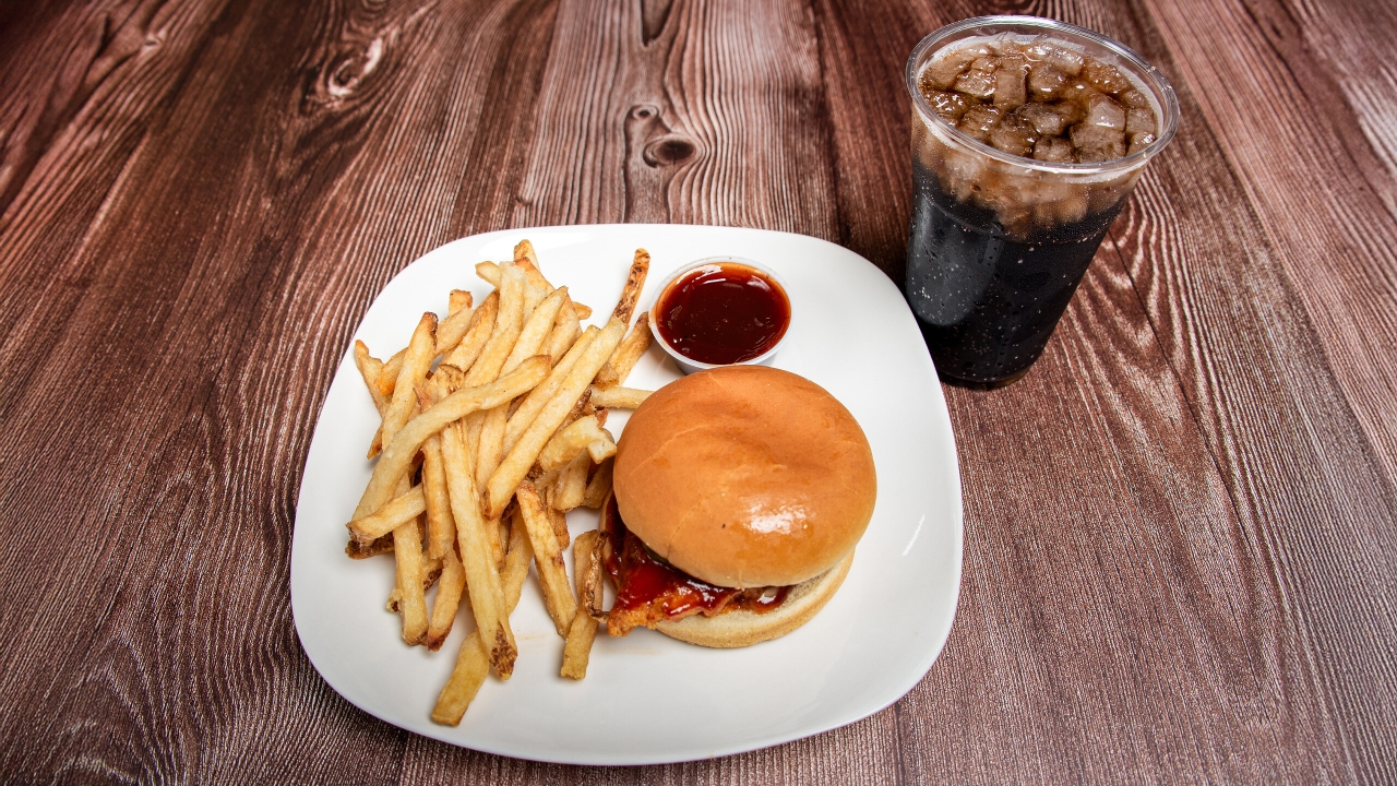Korean BBQ Chicken Sandwich Combo.