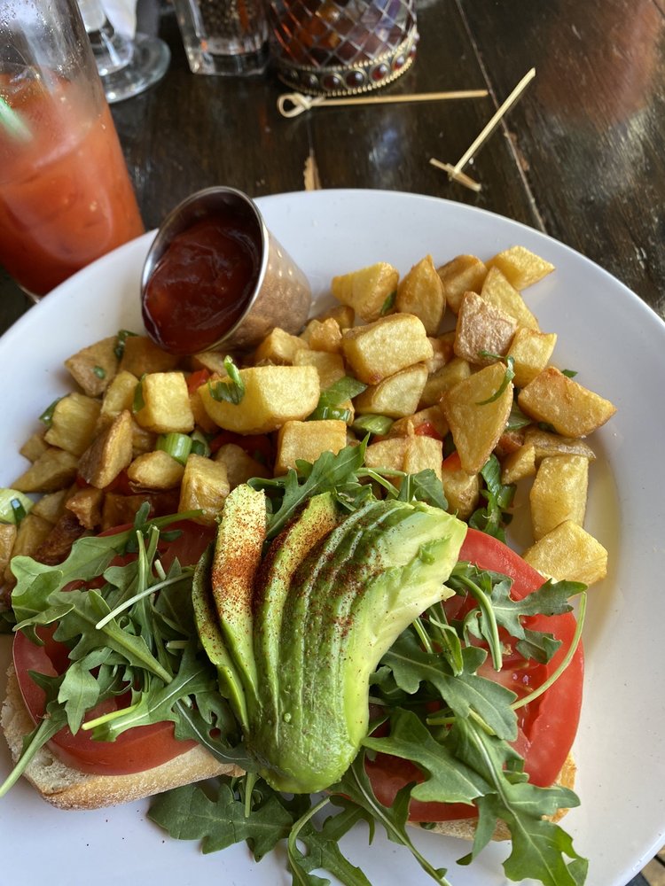 Toasted Beloved's Ciabatta Avocado & Kool Kids Ranch Eggs Vegetarian.