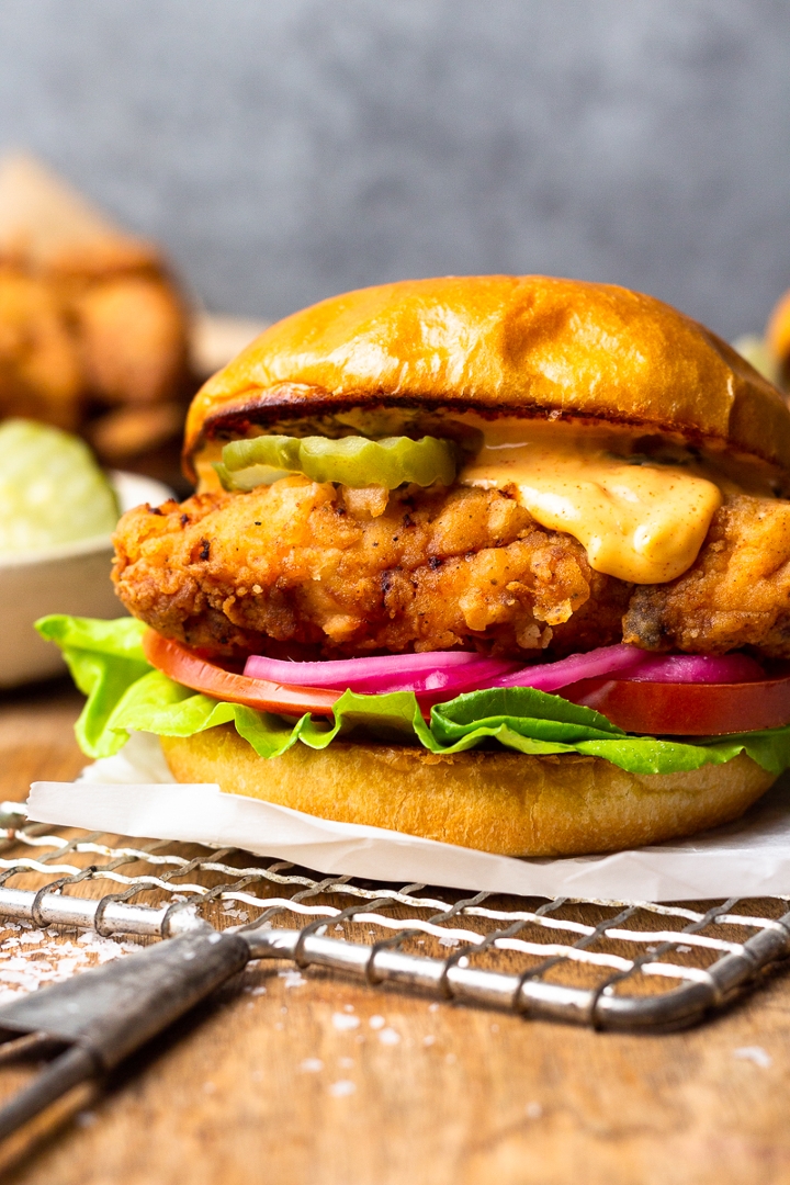 The Chicken Burger (Regular or Spicy).
