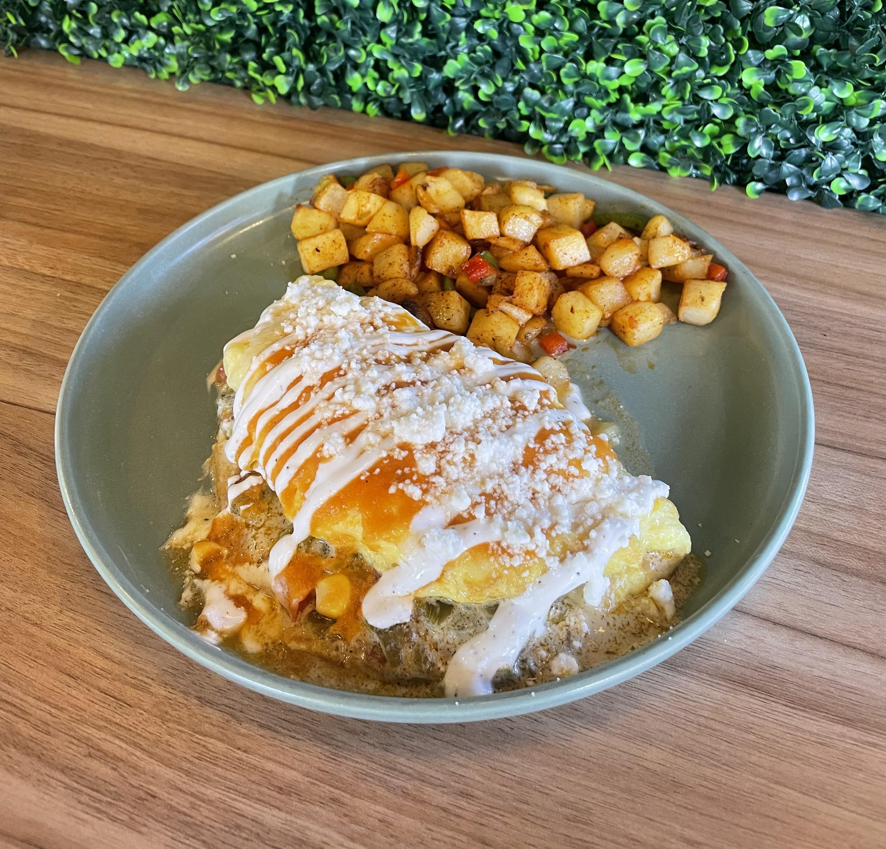 Hatch Chile Omlette/Scramble.