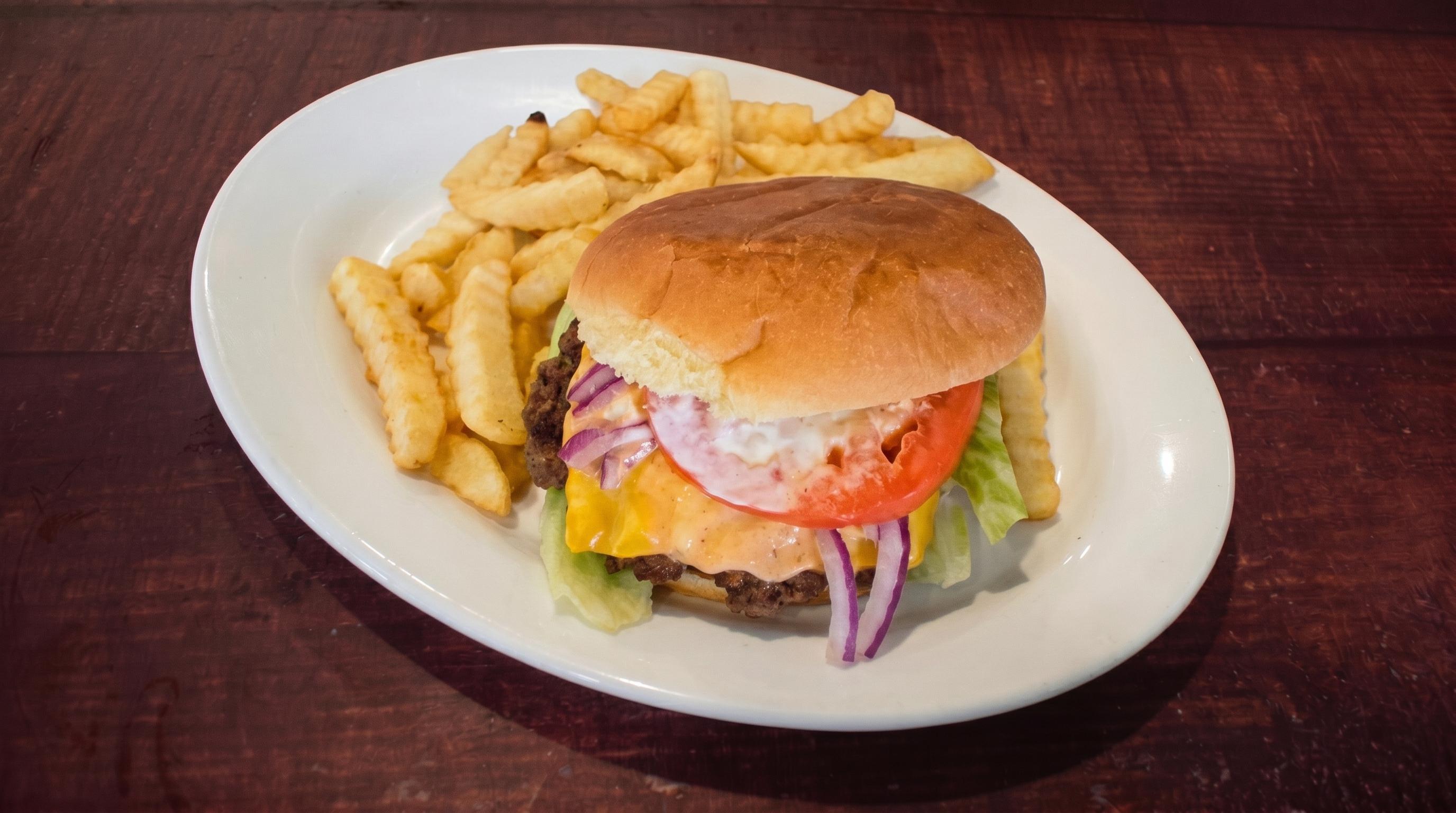 Chipotle BBQ Burger Dinner.