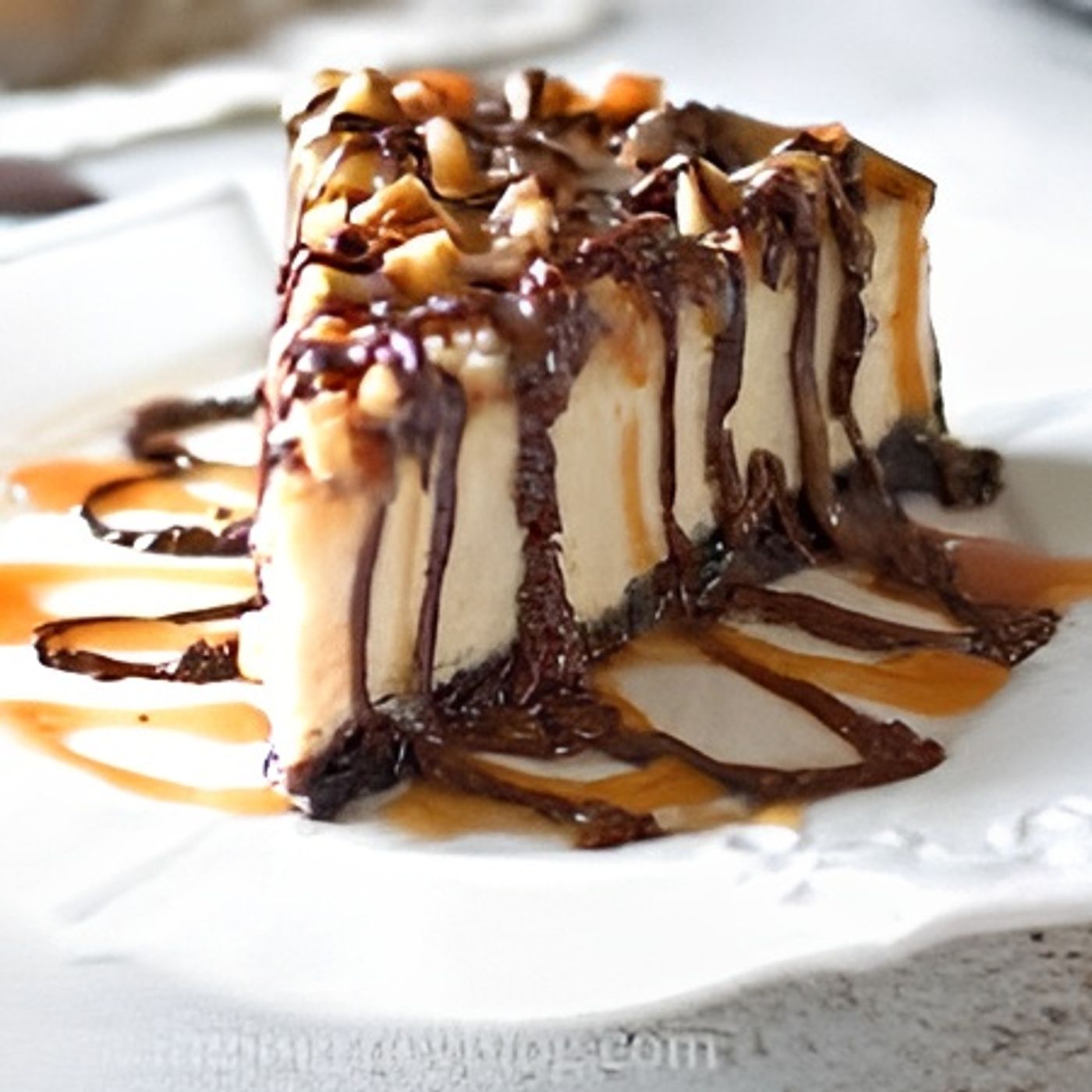 Turtle cheese cake.