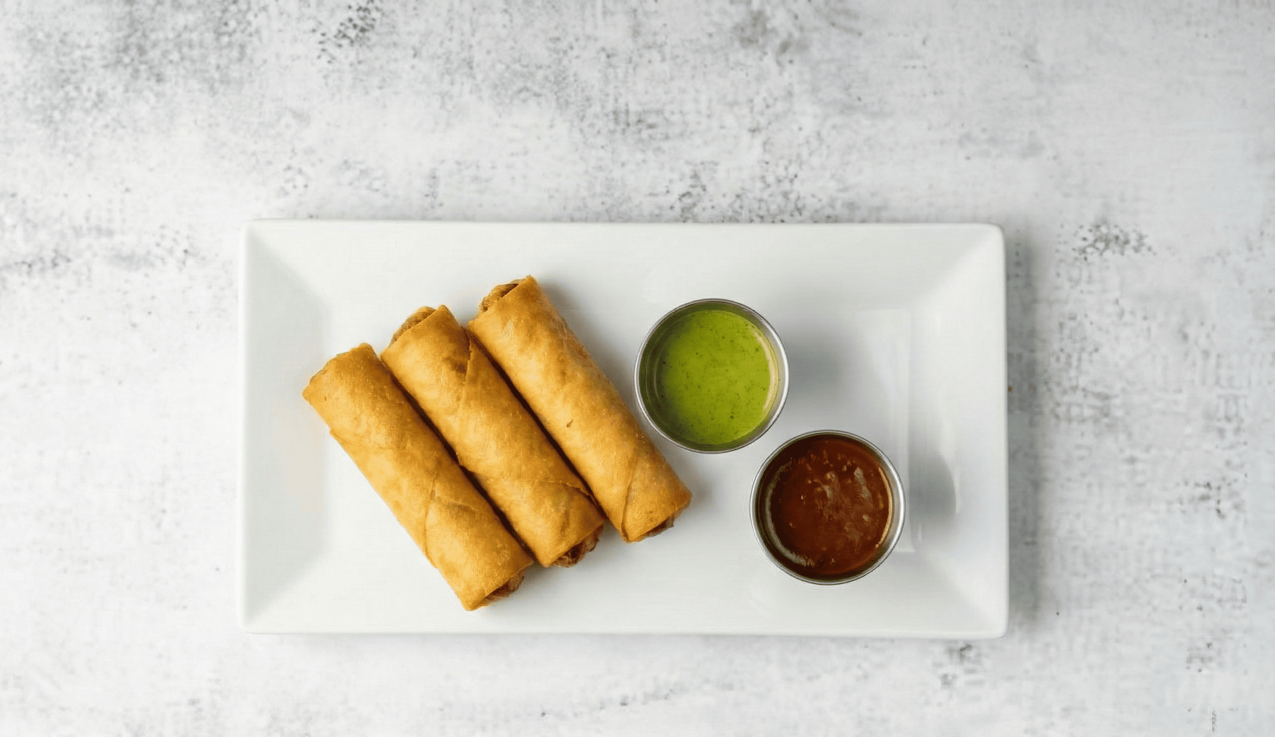 VEG SPRING ROLLS.