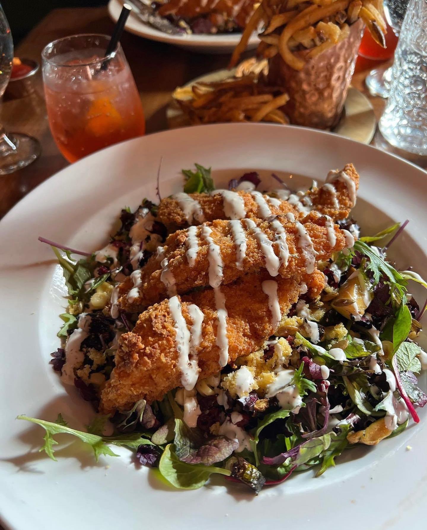 Fried Chicken Salad.