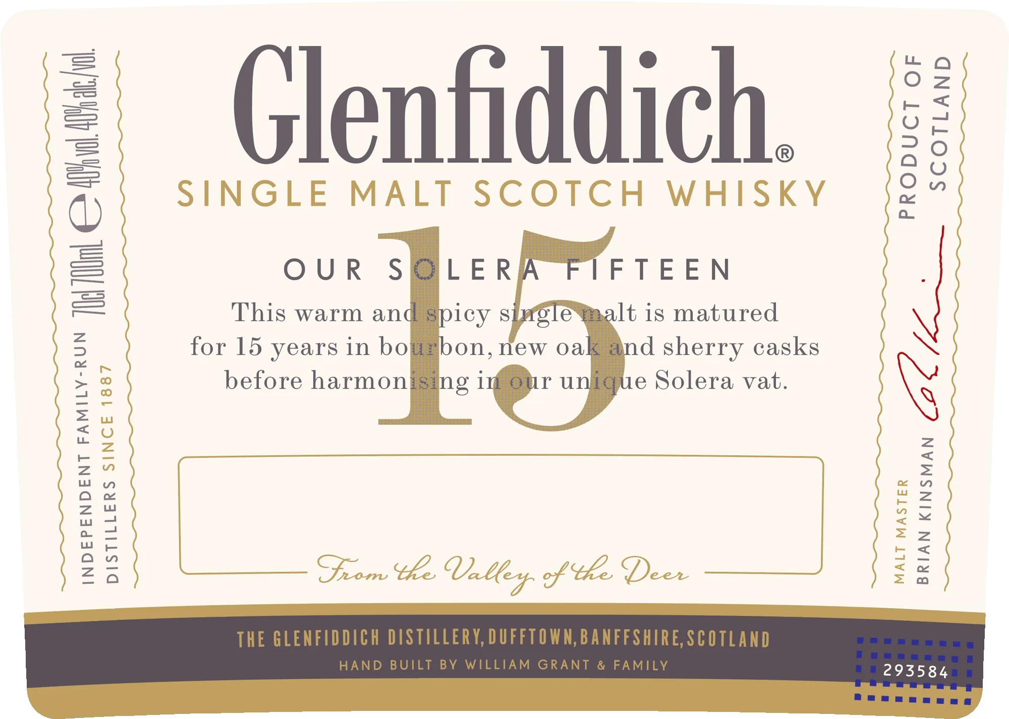 Glenfiddich 15.