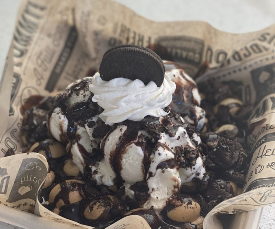 Oreo Lover- Oreo Overload Ice Cream Waffle Sundae.