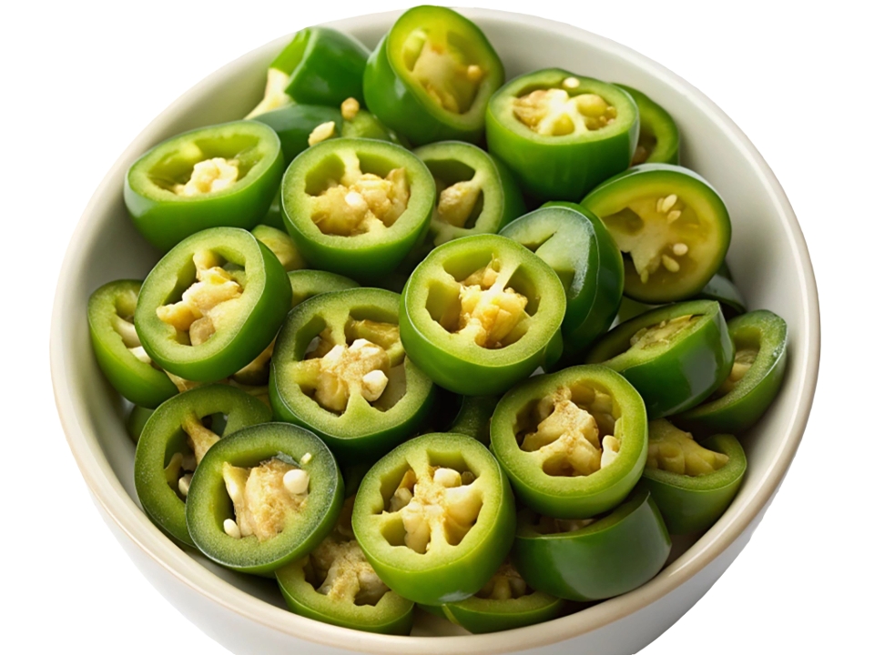 Sliced Jalapeno.