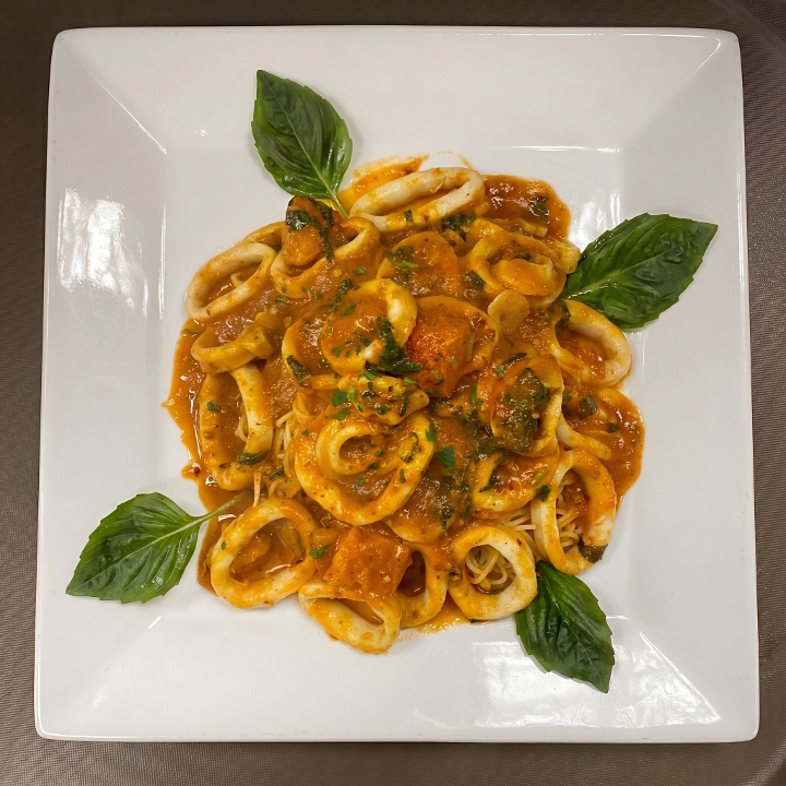 Calamari Marinara Dinner.