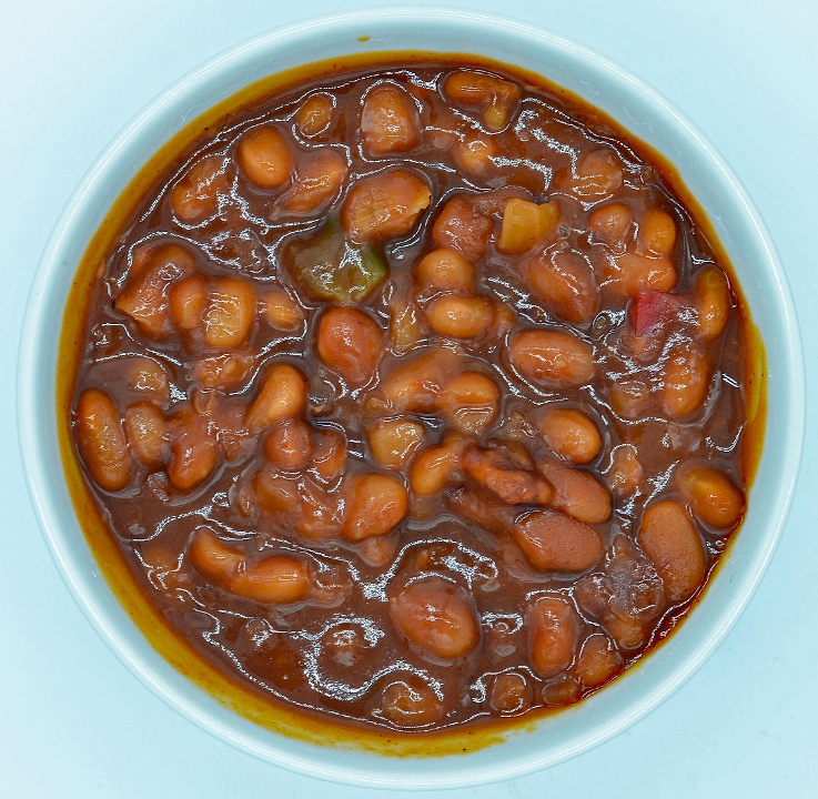 BAKED BEANS WITH BACON.