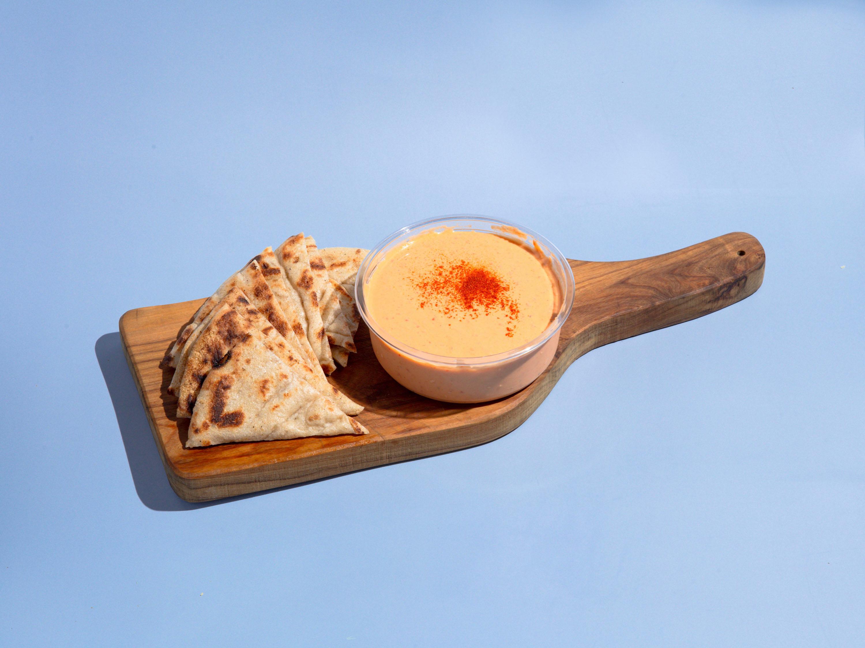 Red Pepper Hummus.
