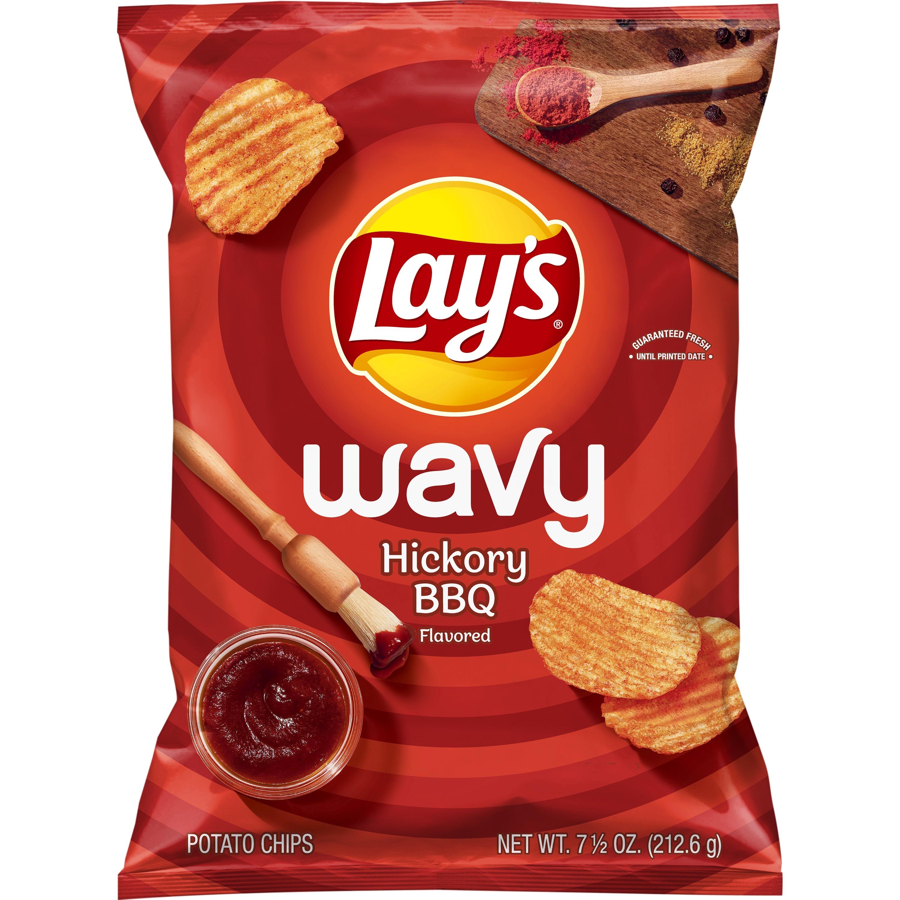 Lay's 7.75 Wavy BBQ Chips.