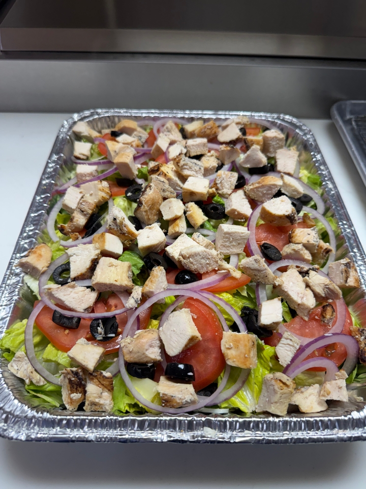 Half Tray Grilled Chicken Salad.