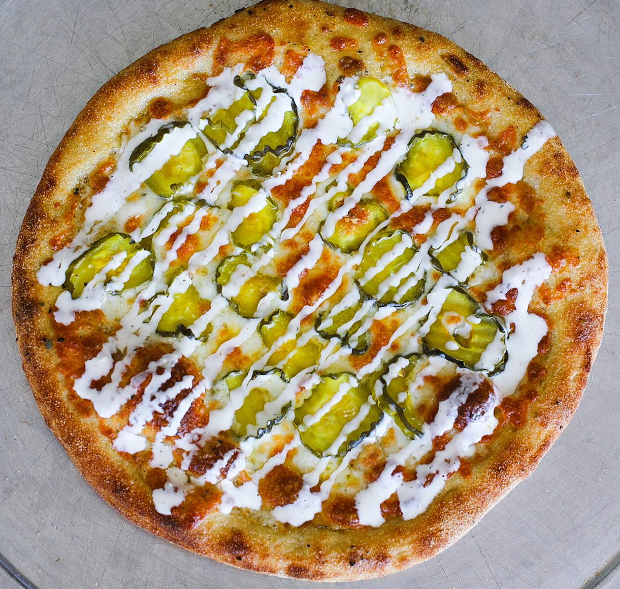 10" Dill Pickle Pizza.