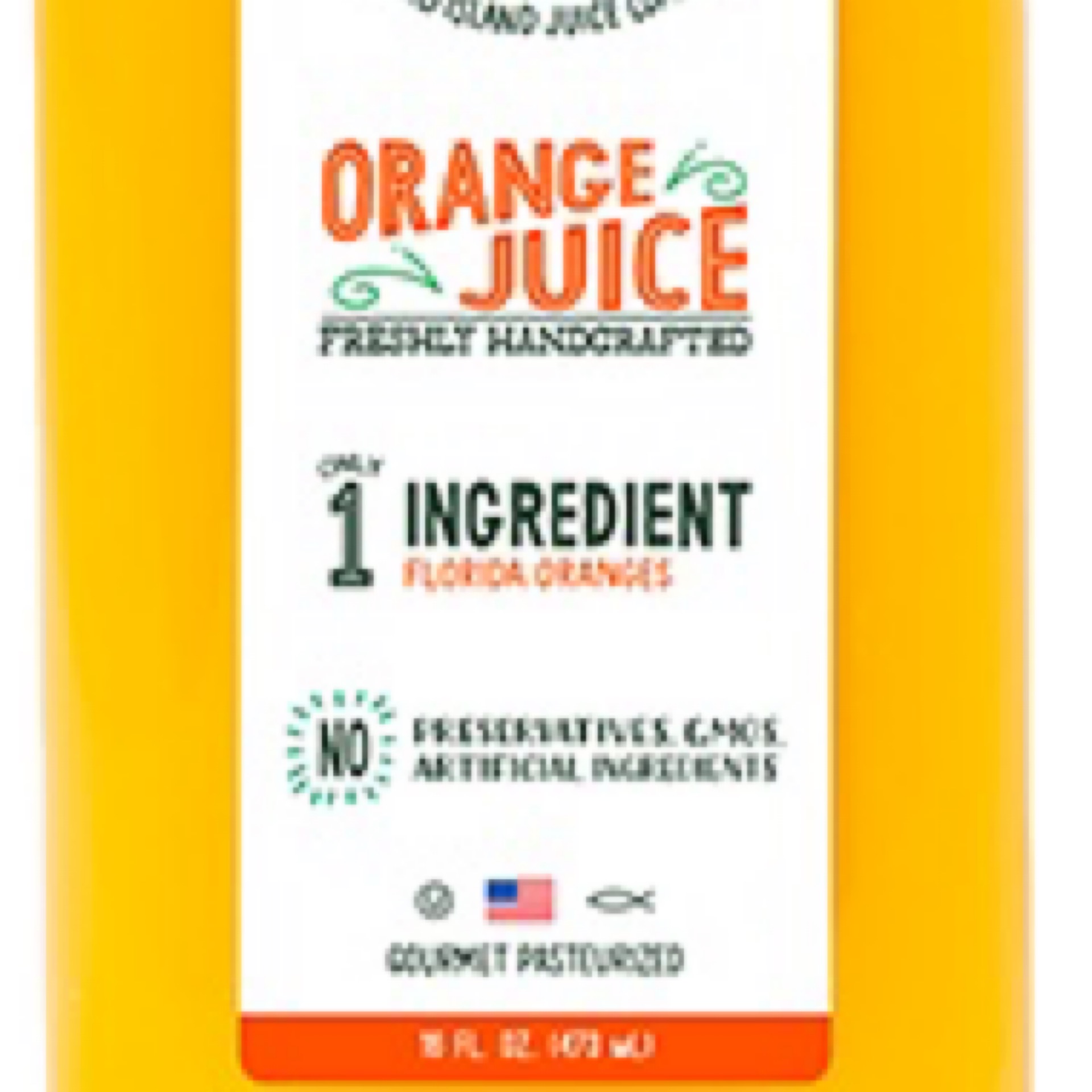 “Natalie’s” 100% OJ.
