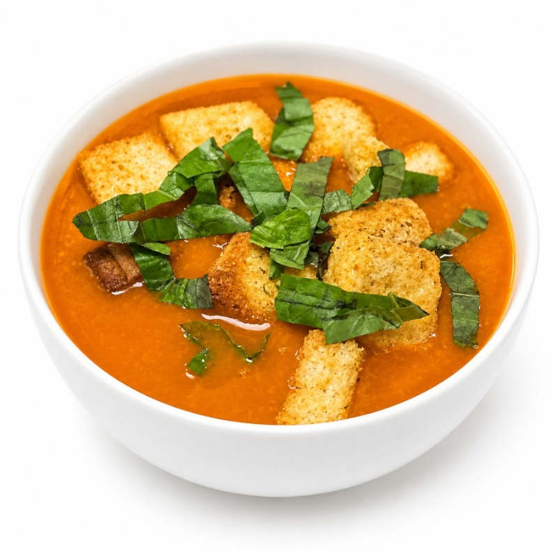 Tomato Basil Soup Bowl.