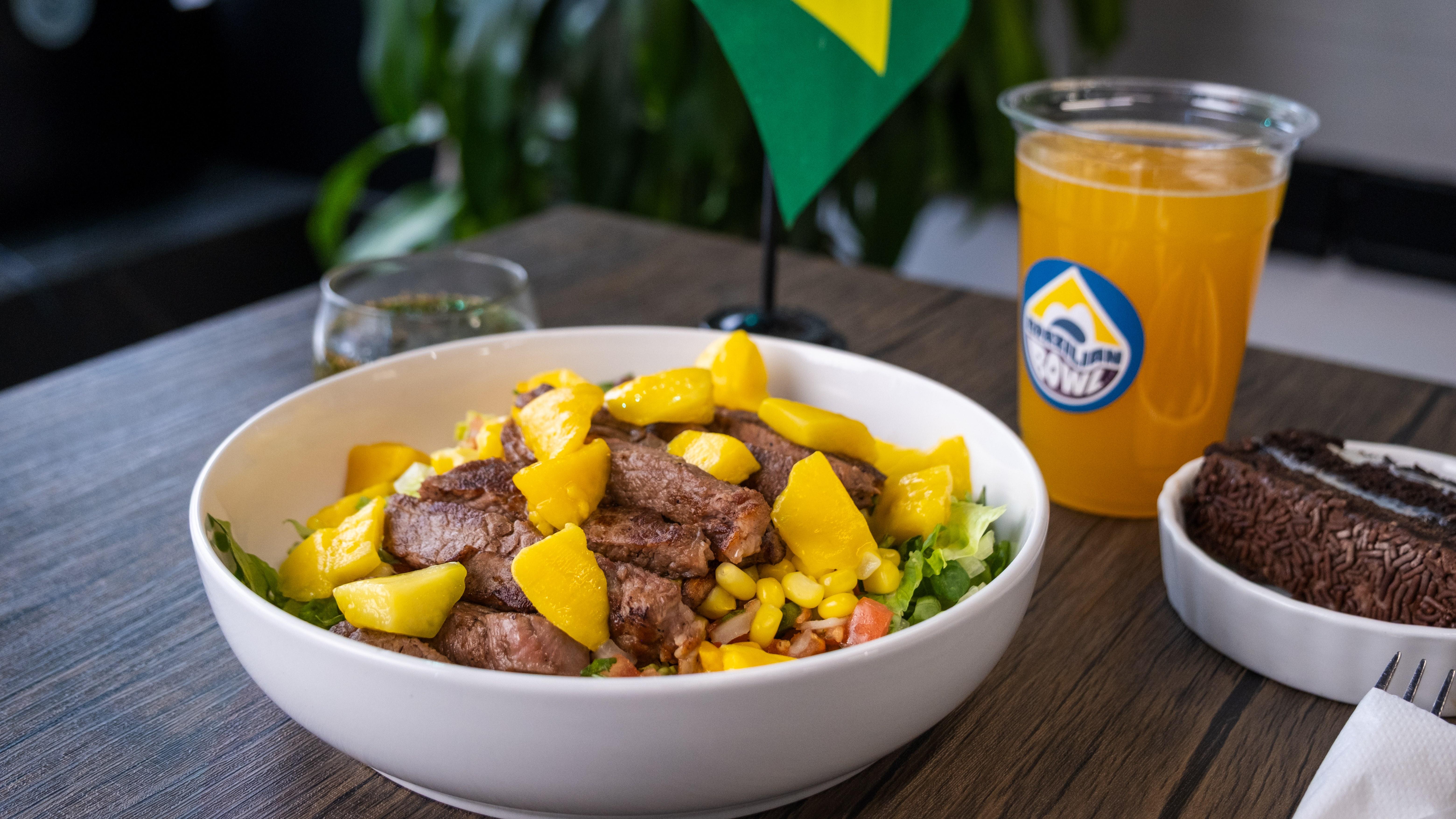 Steak & Mango Salad.