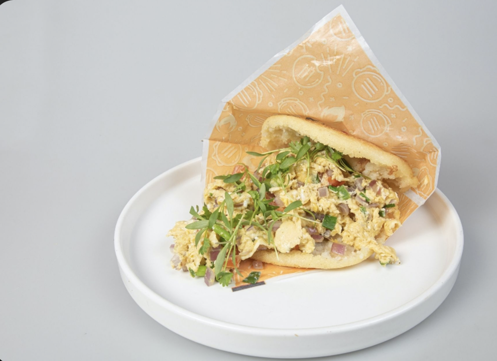 Arepas Huevos Perico.