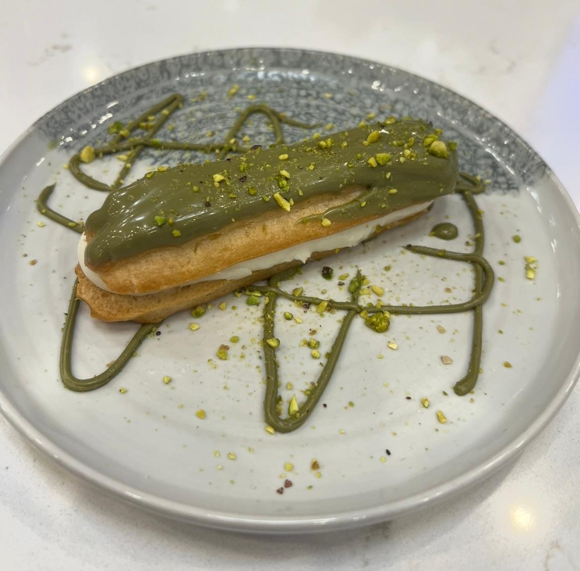 Pistachio Eclair.