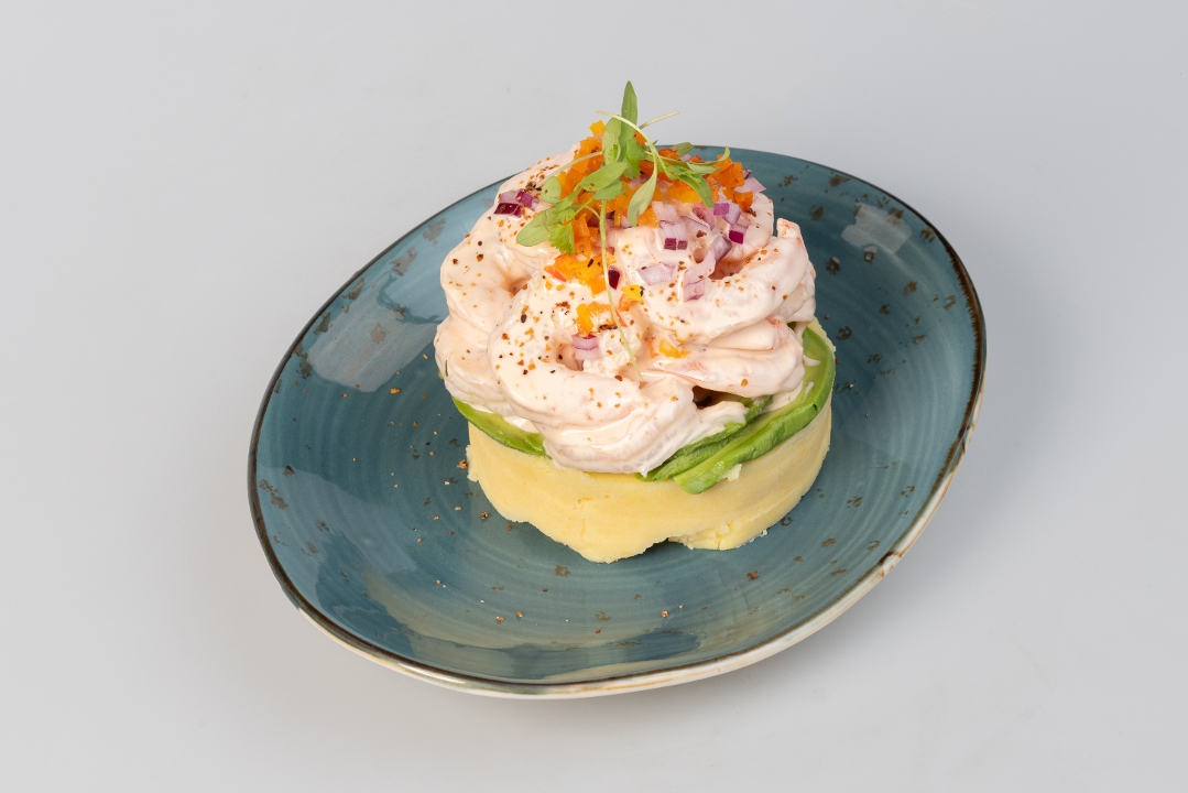 Shrimp Causa.