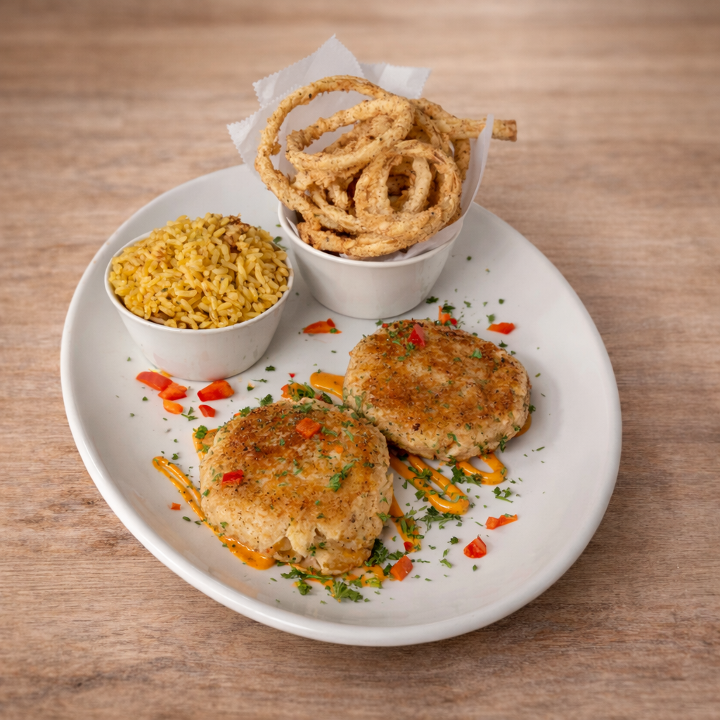 Crab Cakes Plate.