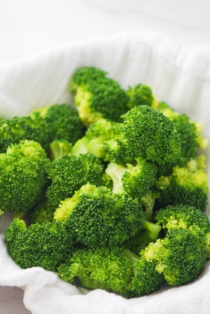 STEAMED BROCCOLI.