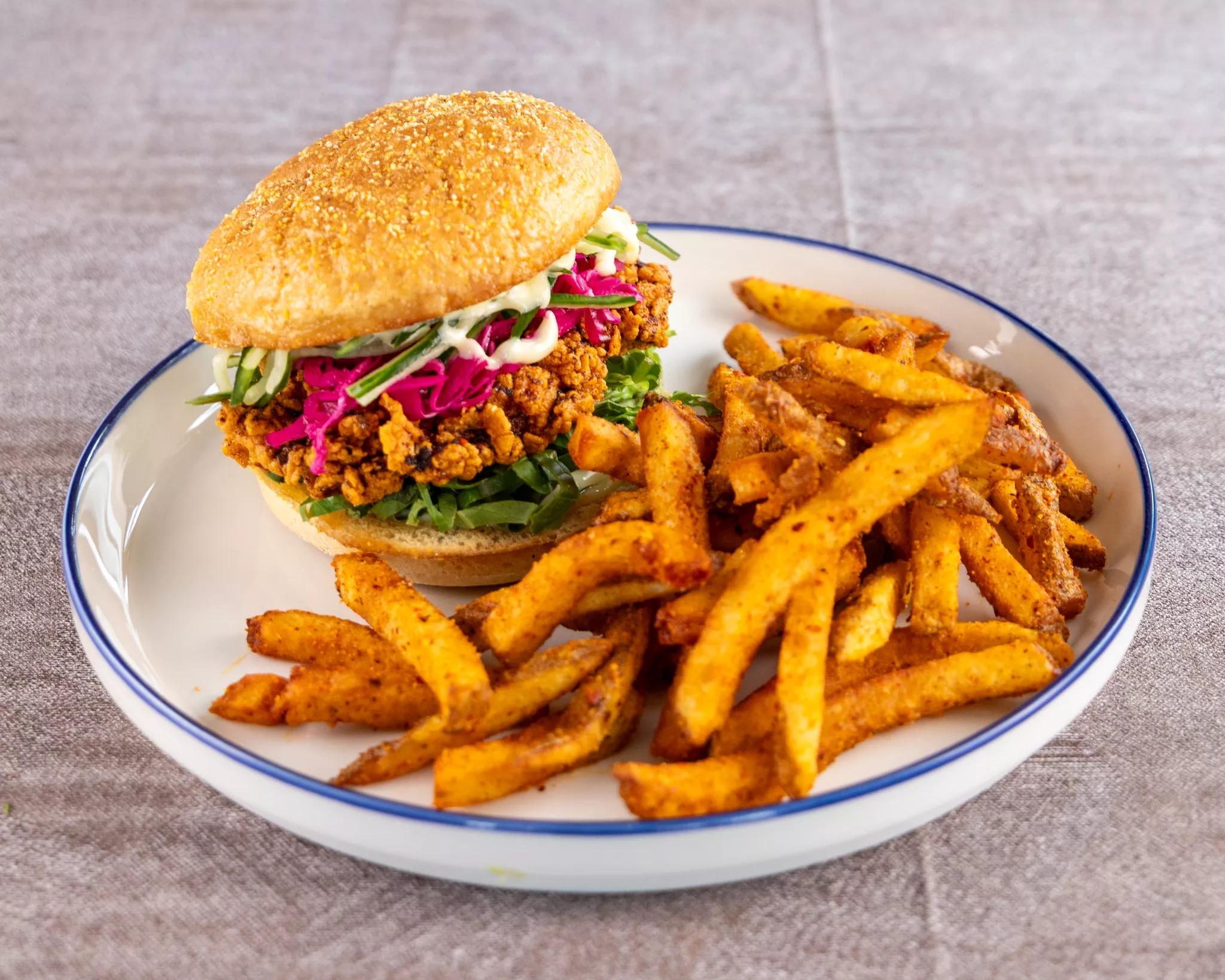 Sichuan Hot Chicken Sandwich.