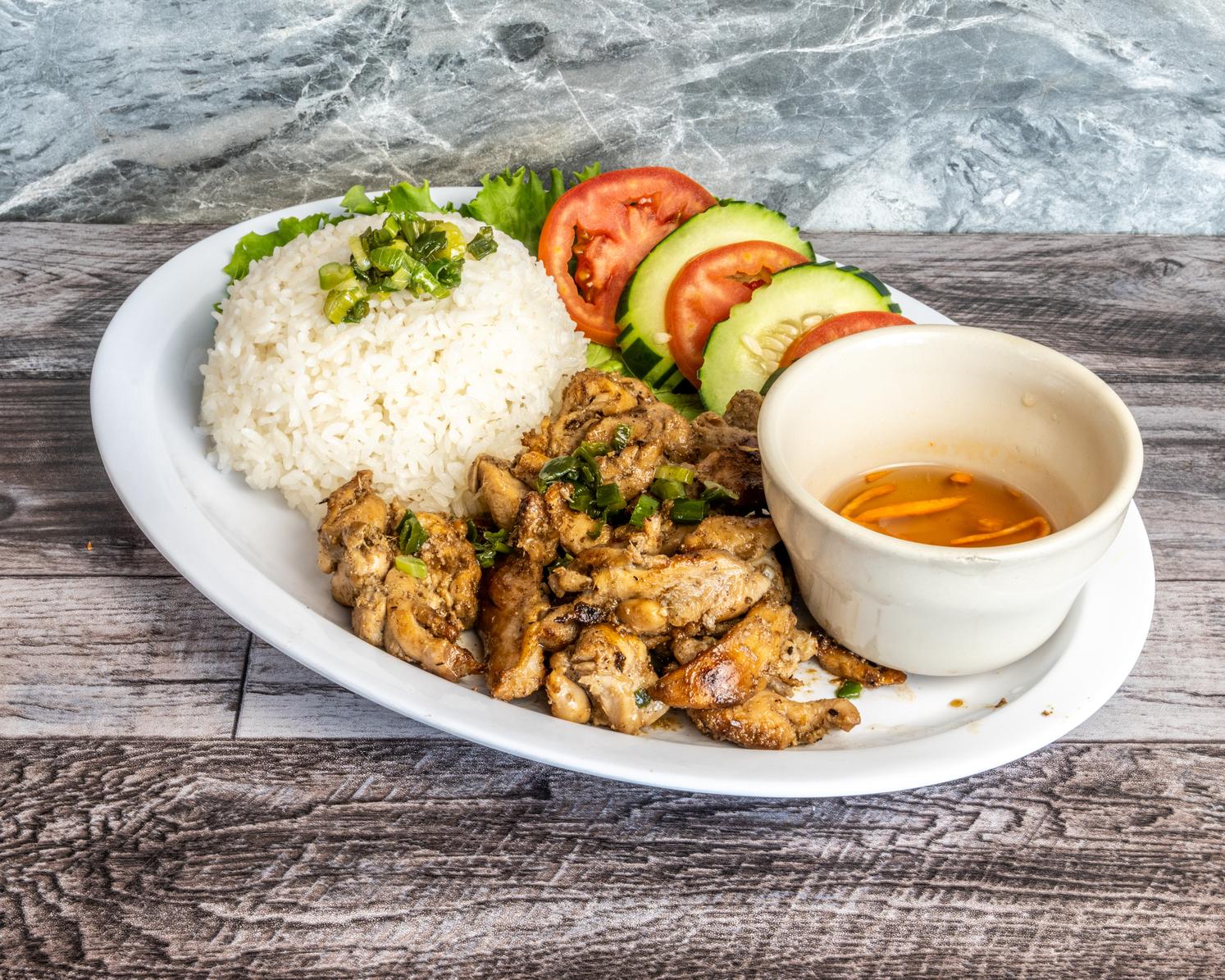 Grilled Pork Chop Rice Plate.