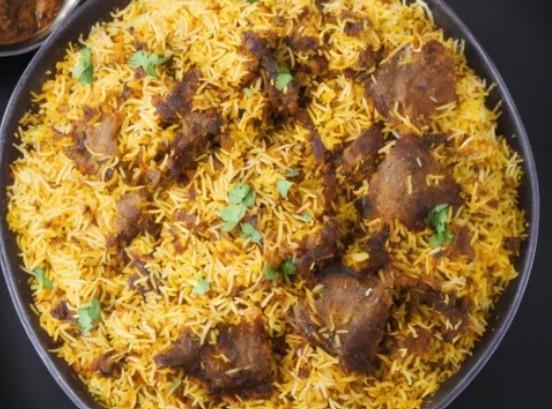 Goat (Bone) Biryani.