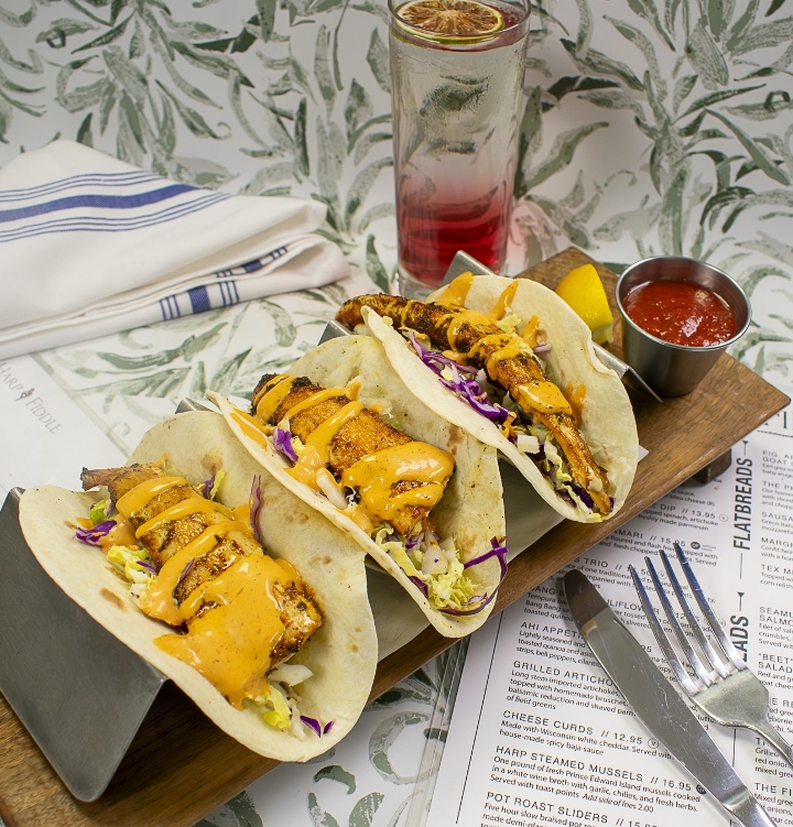 Tacos - Mahi Mahi (Flour Tortillas).