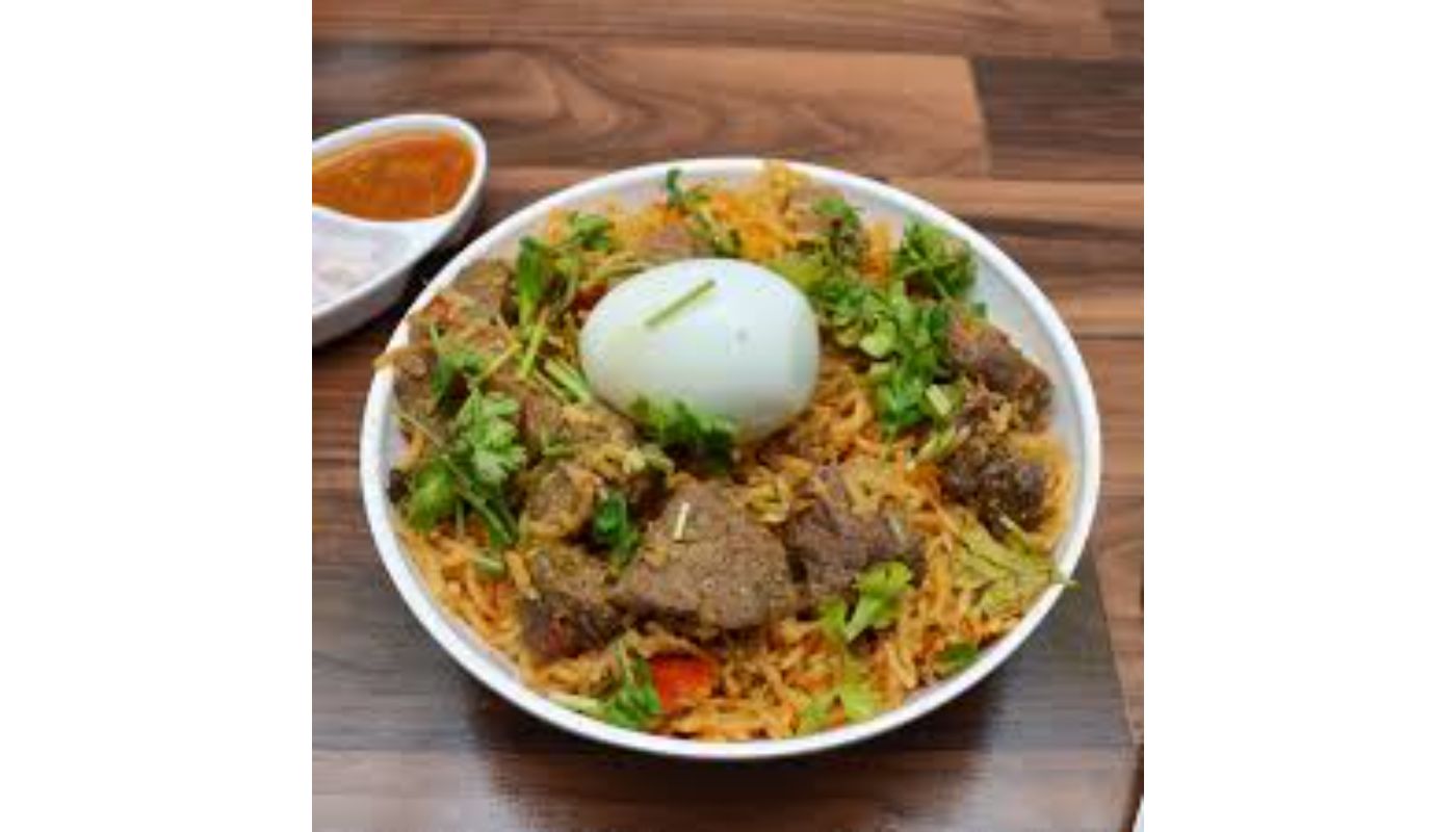 Beef Biriyani (Halal) - Non Vegan.