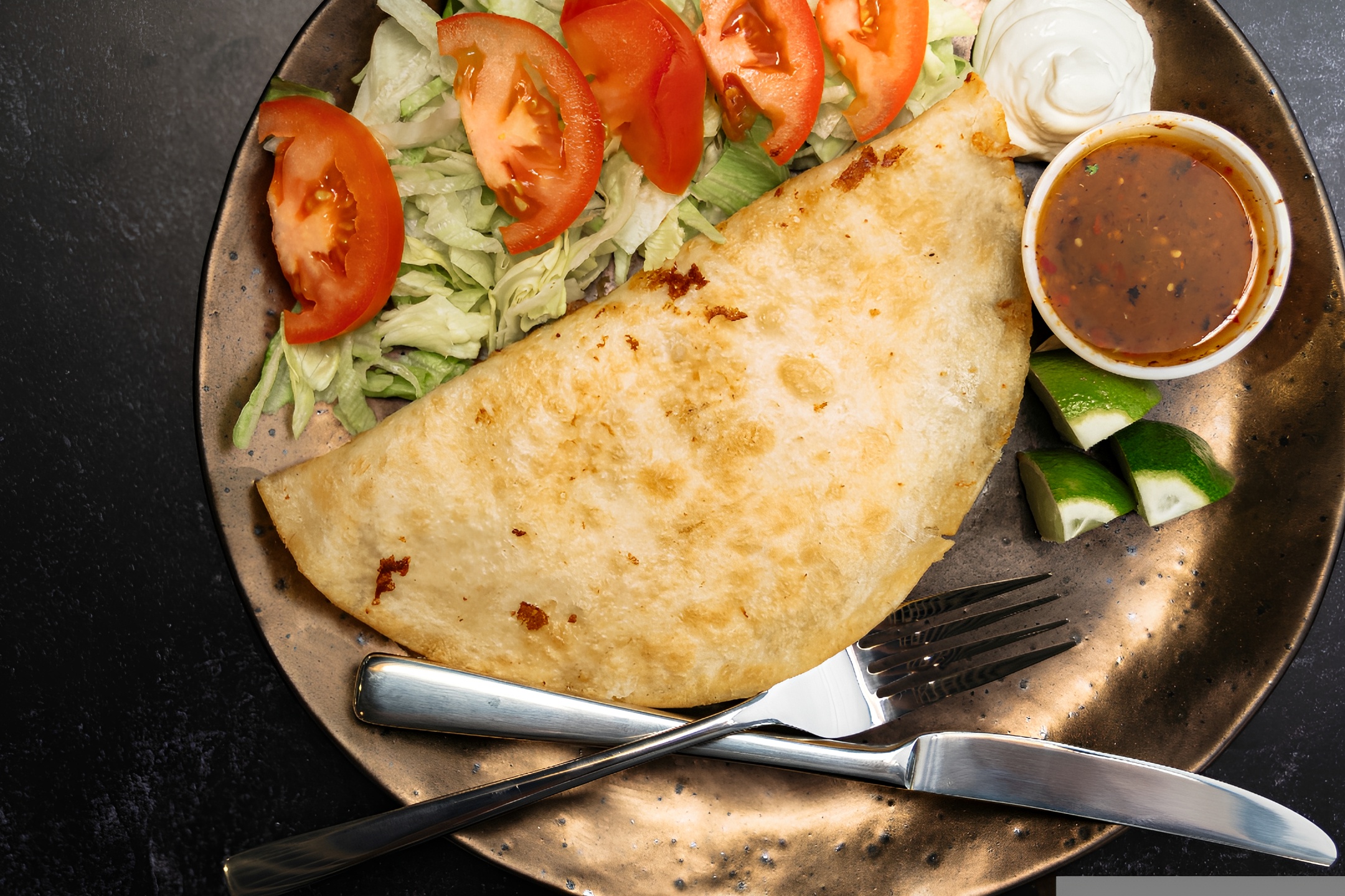 Cheese Quesadilla.