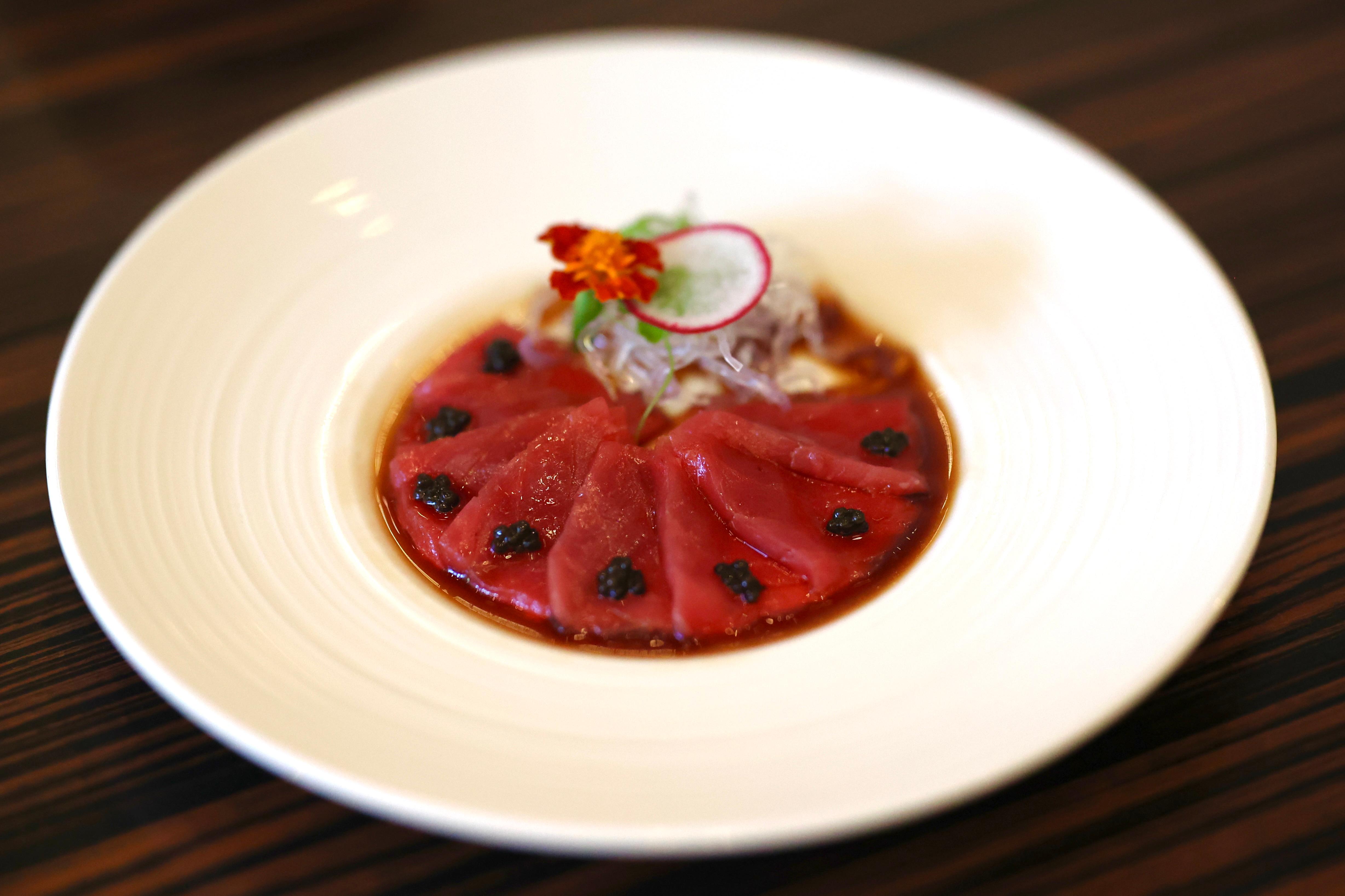 Thinly Sliced Tuna App.