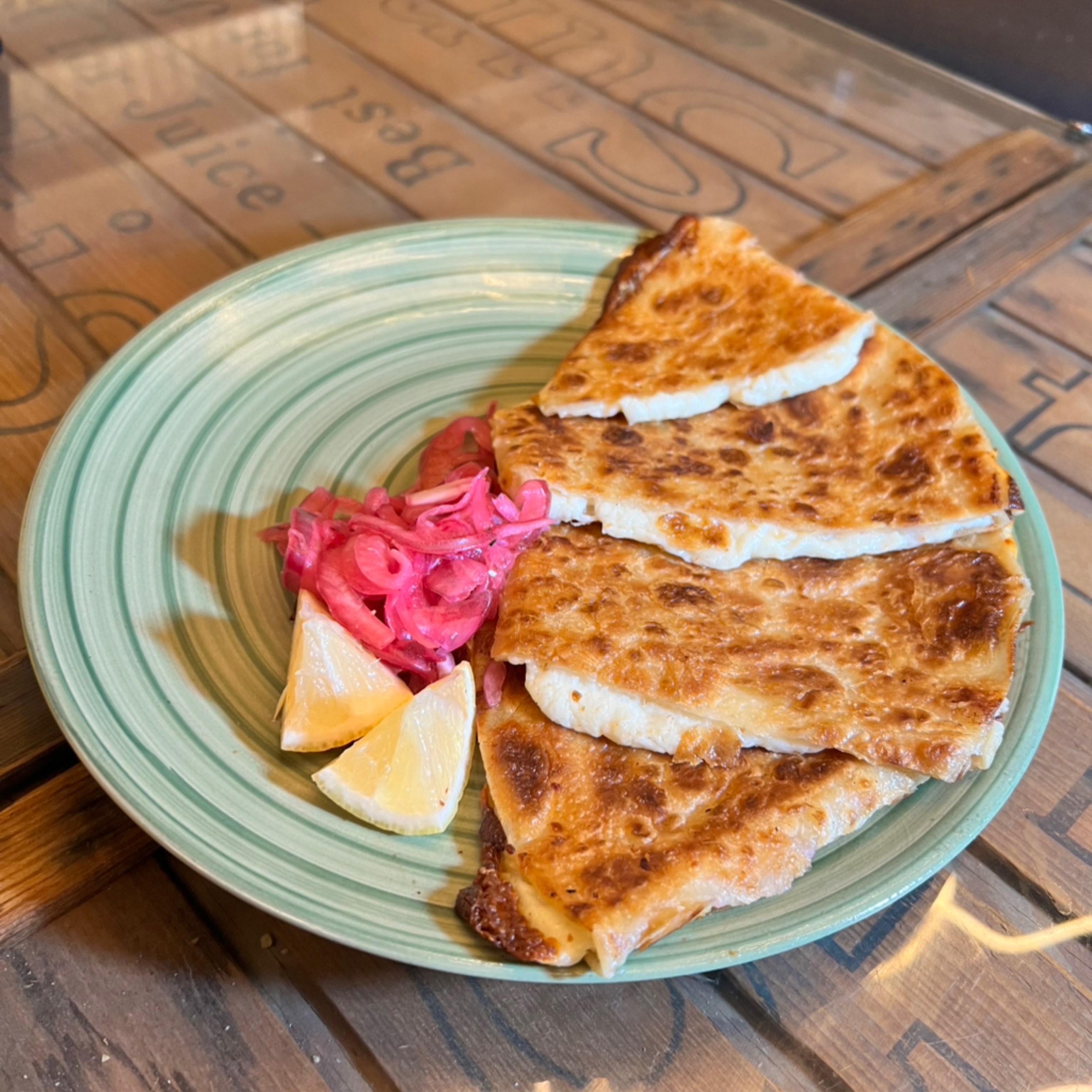 Cheese Quesadilla.