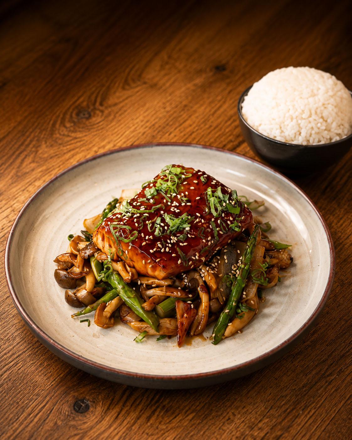 Salmon Teriyaki.