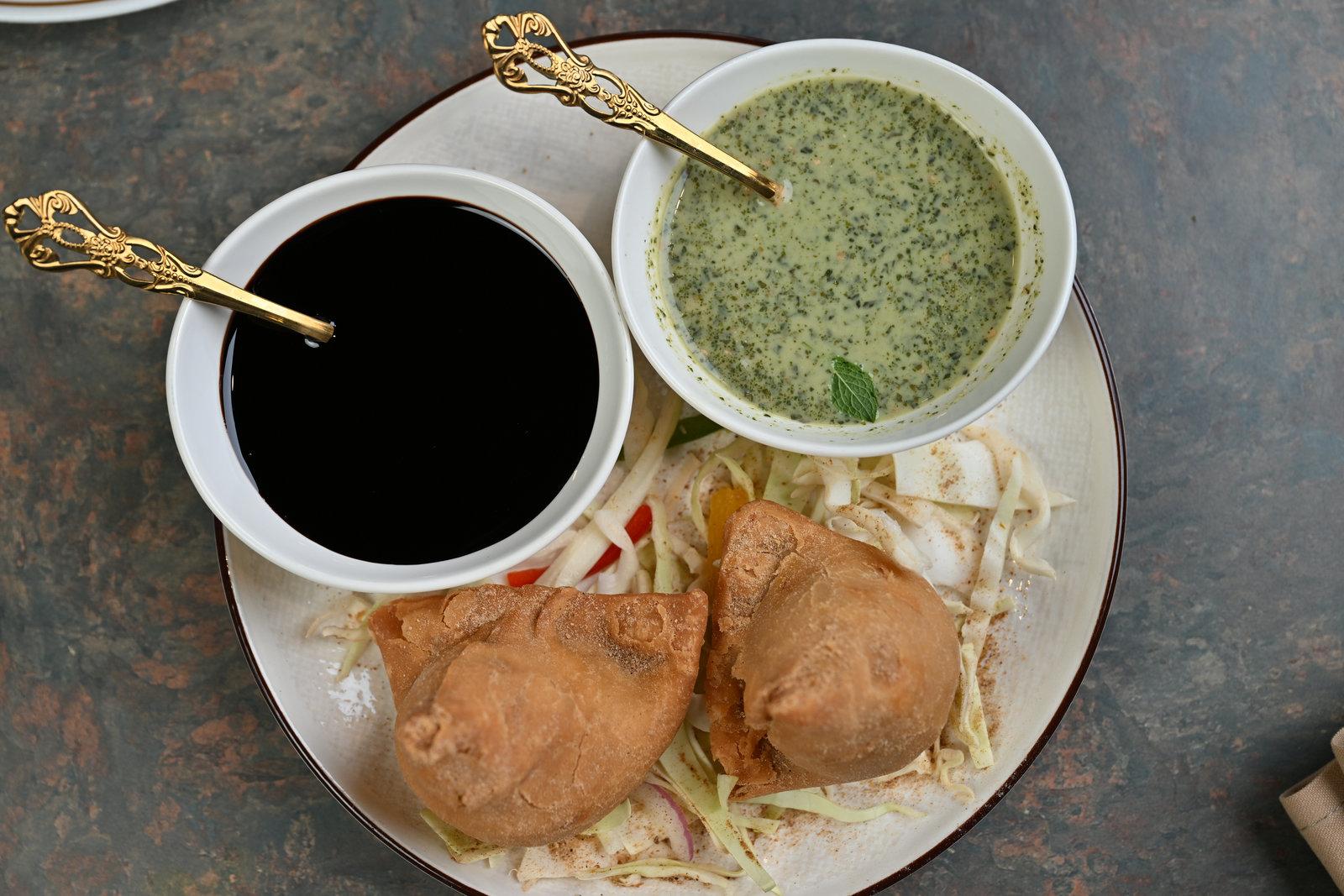 Vegetable Samosa -8$.