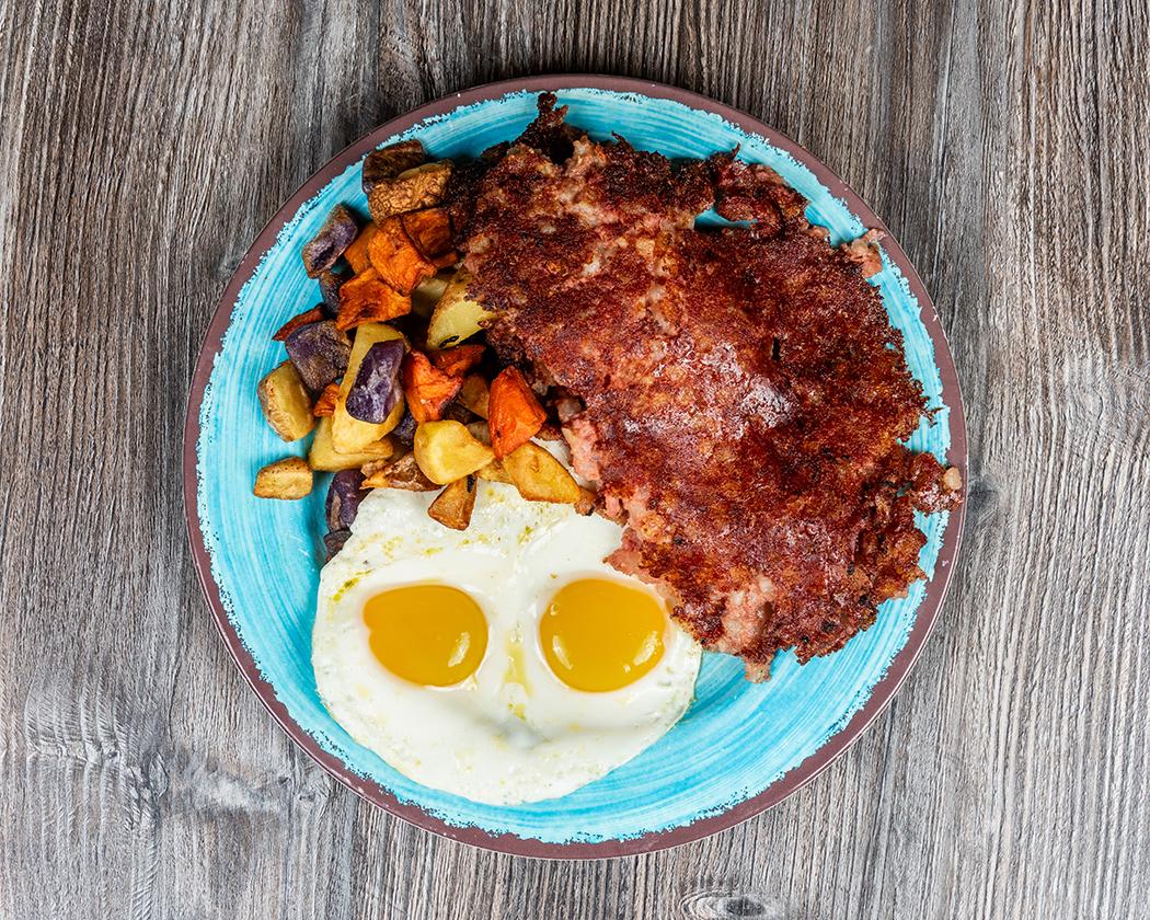 Corned Beef Hash & Eggs.