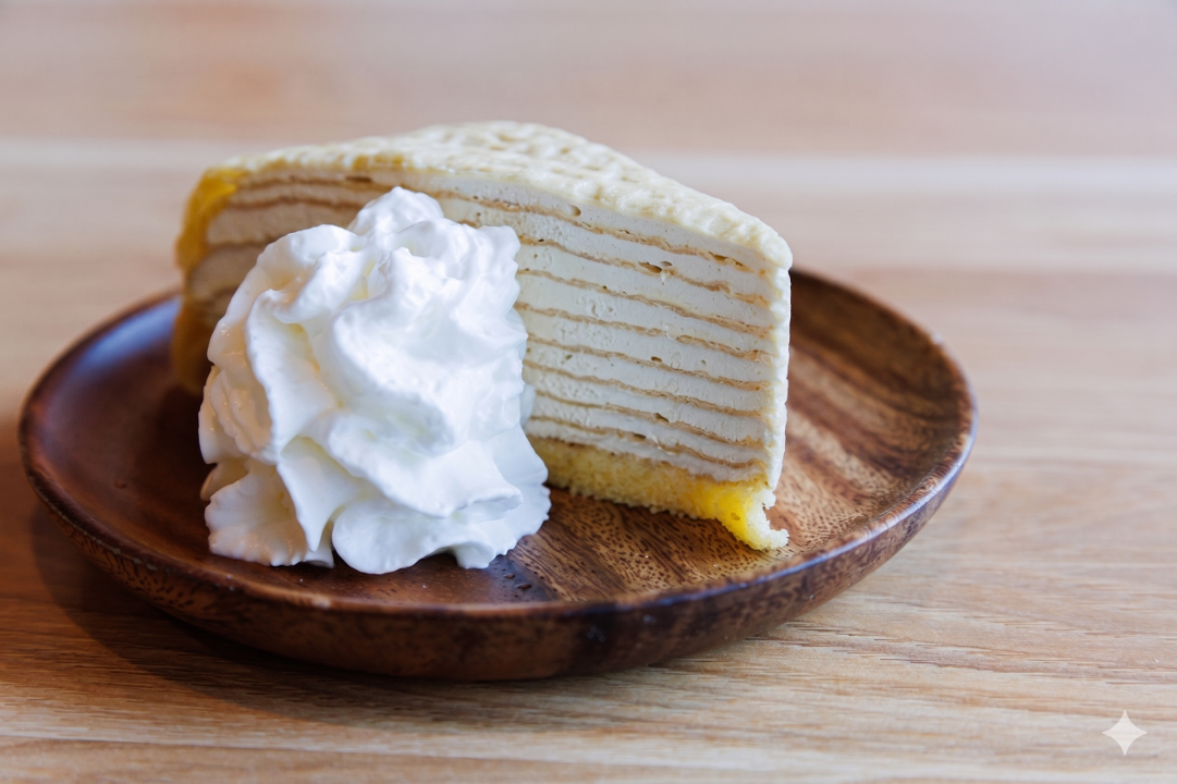 Vanilla Crepe Cake.