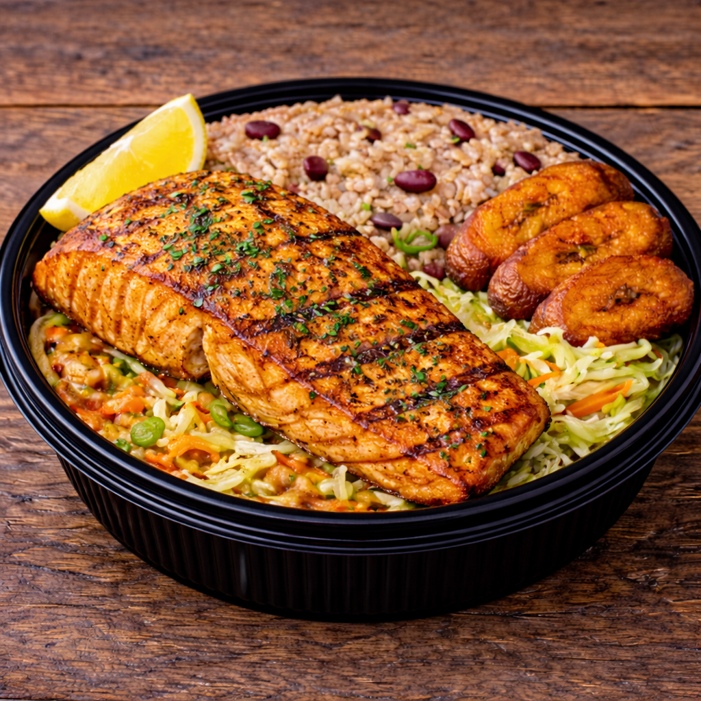 Salmon Meal Medium Size.