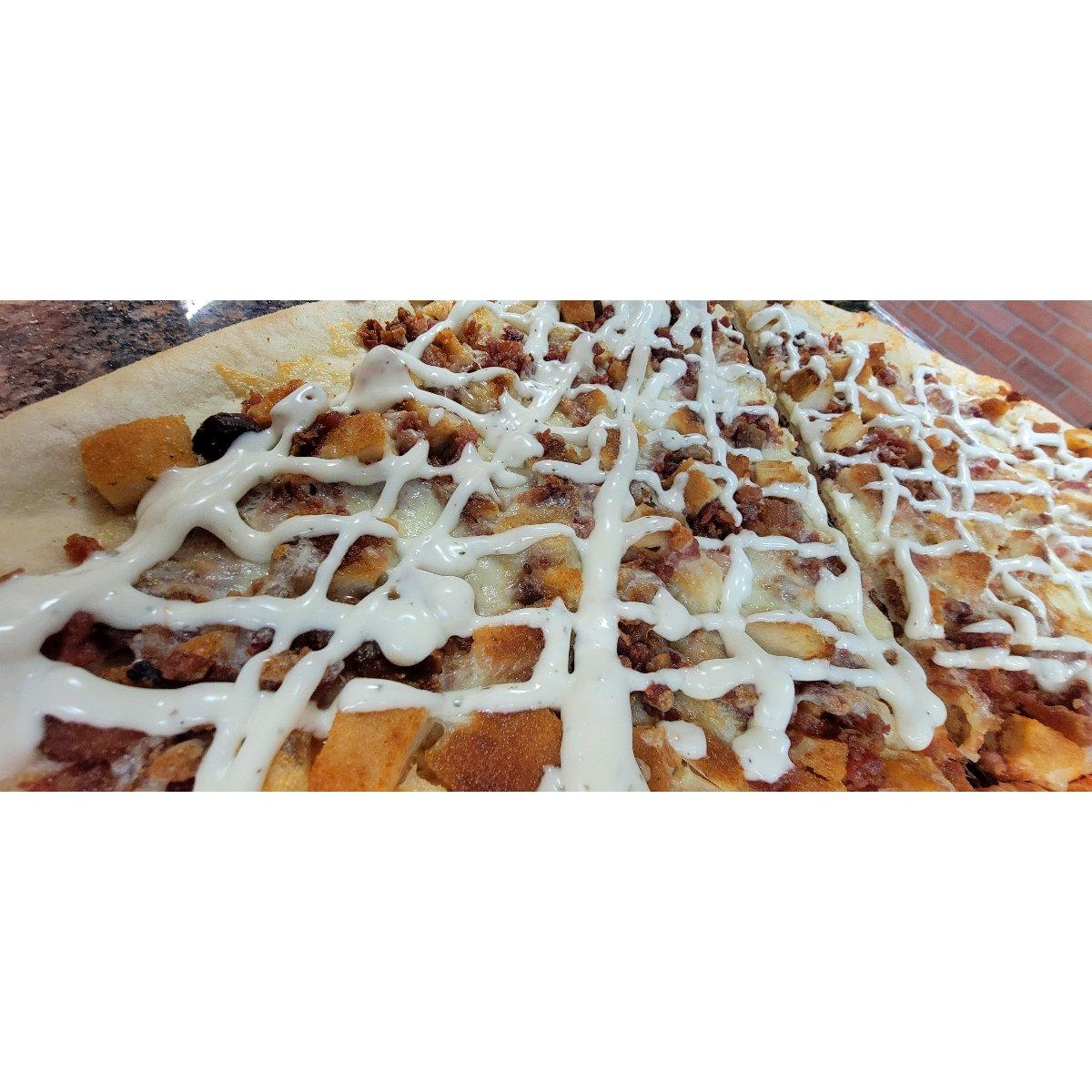Chicken Bacon Ranch Pizza.