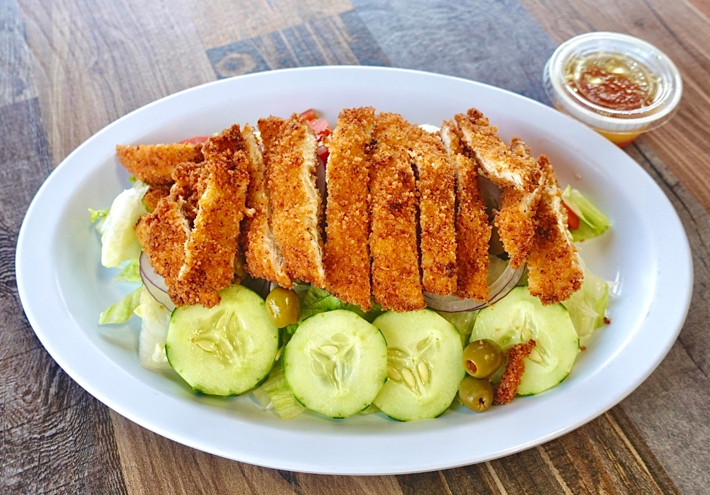 Chicken Cutlet Salad.