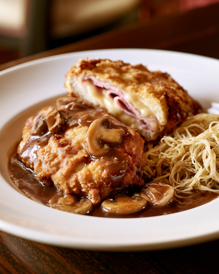 Chicken Cordon Bleu.