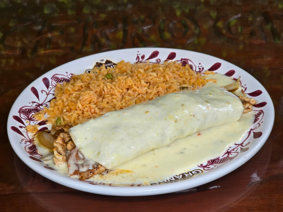 Lunch Fajita Burrito.