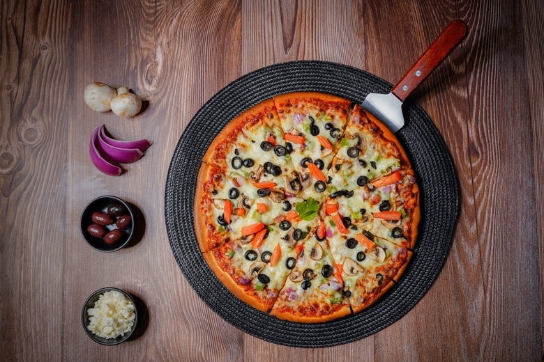 Fun Mediterranean Pizza.