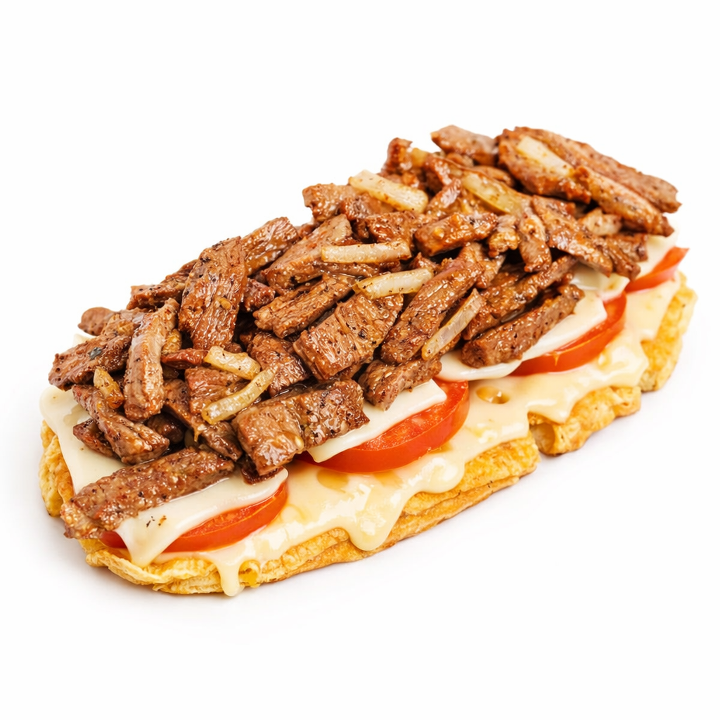 Steak Patacon.