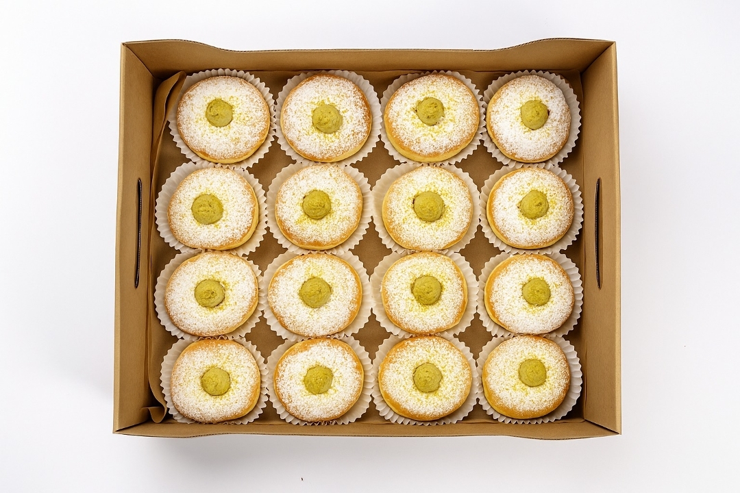 Pistachio Baby Bomboloni Platter.
