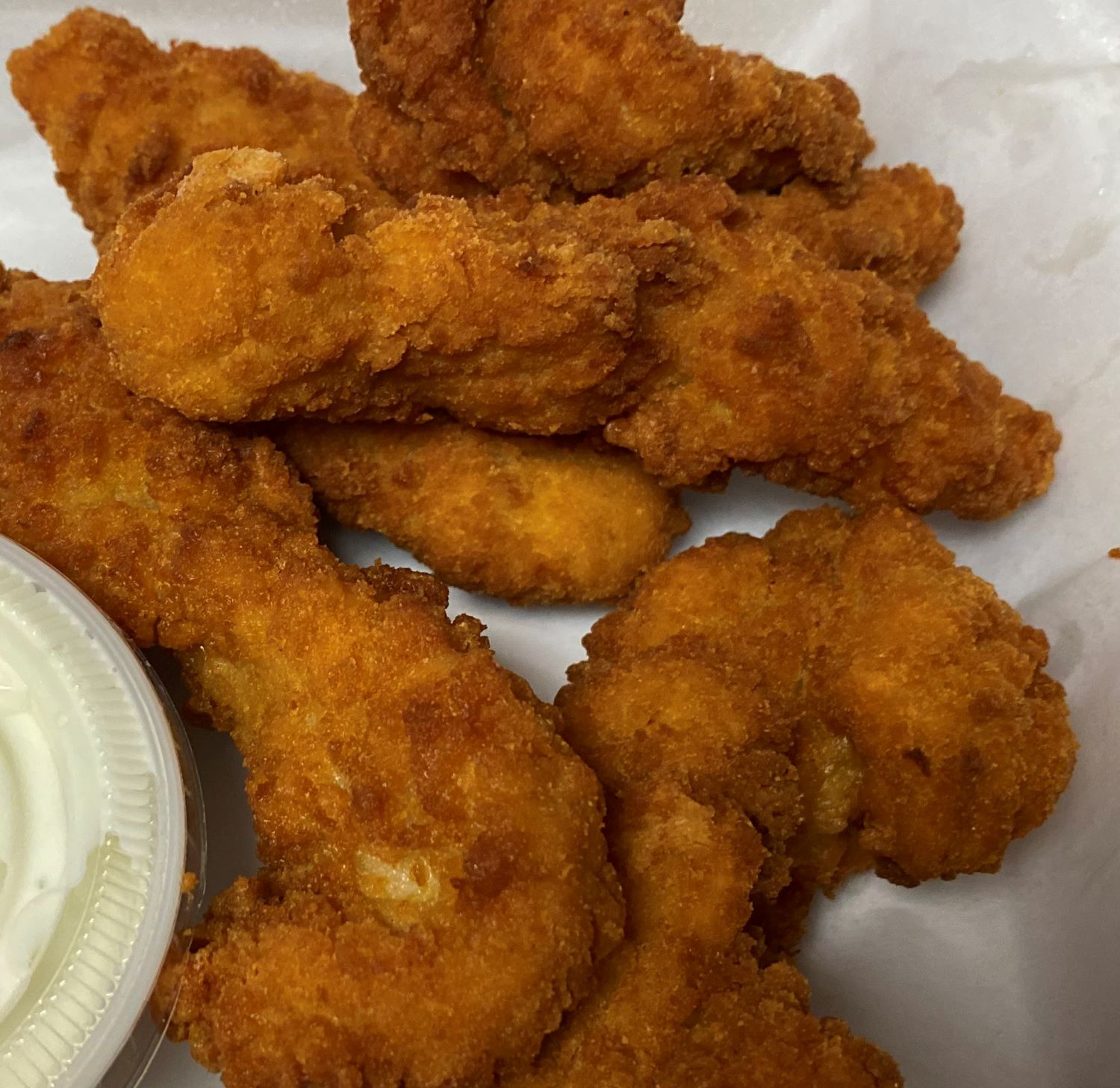 Delicious Chicken Strips at our Pizza Joint
