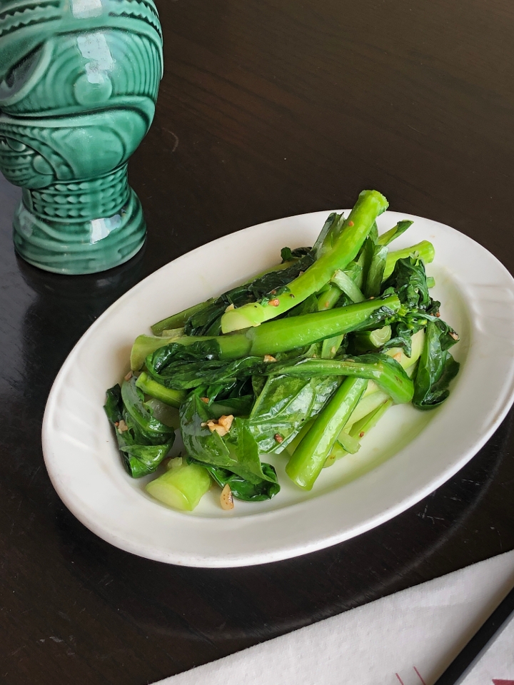 Tender Greens with Garlic.