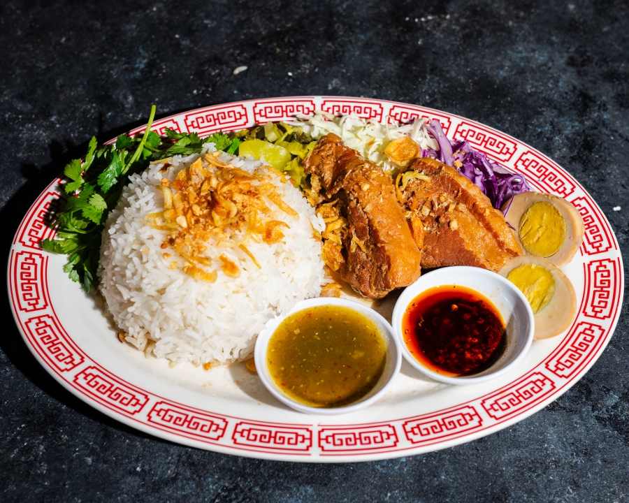 PORK BELLY & RICE.